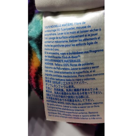 Built A Bear Workshop Rainbow Stuffed Animal Giraffe Plush - Picture 3 of 9